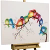 Handgemaltes Gemälde 'Farbengezwitscher' 100x70cm | inkl. Echtheitszertifikat