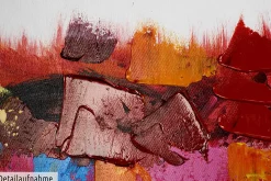 Handgemaltes Gemälde 'Farbenspiel am Horizont' 120x40cm | inkl. Echtheitszertifikat