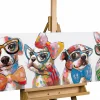 Handgemaltes Gemälde 'Fashionistas' 120x40cm | inkl. Echtheitszertifikat