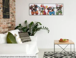 Handgemaltes Gemälde 'Fashionistas' 120x40cm | inkl. Echtheitszertifikat