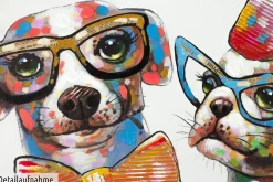 Handgemaltes Gemälde 'Fashionistas' 120x40cm | inkl. Echtheitszertifikat