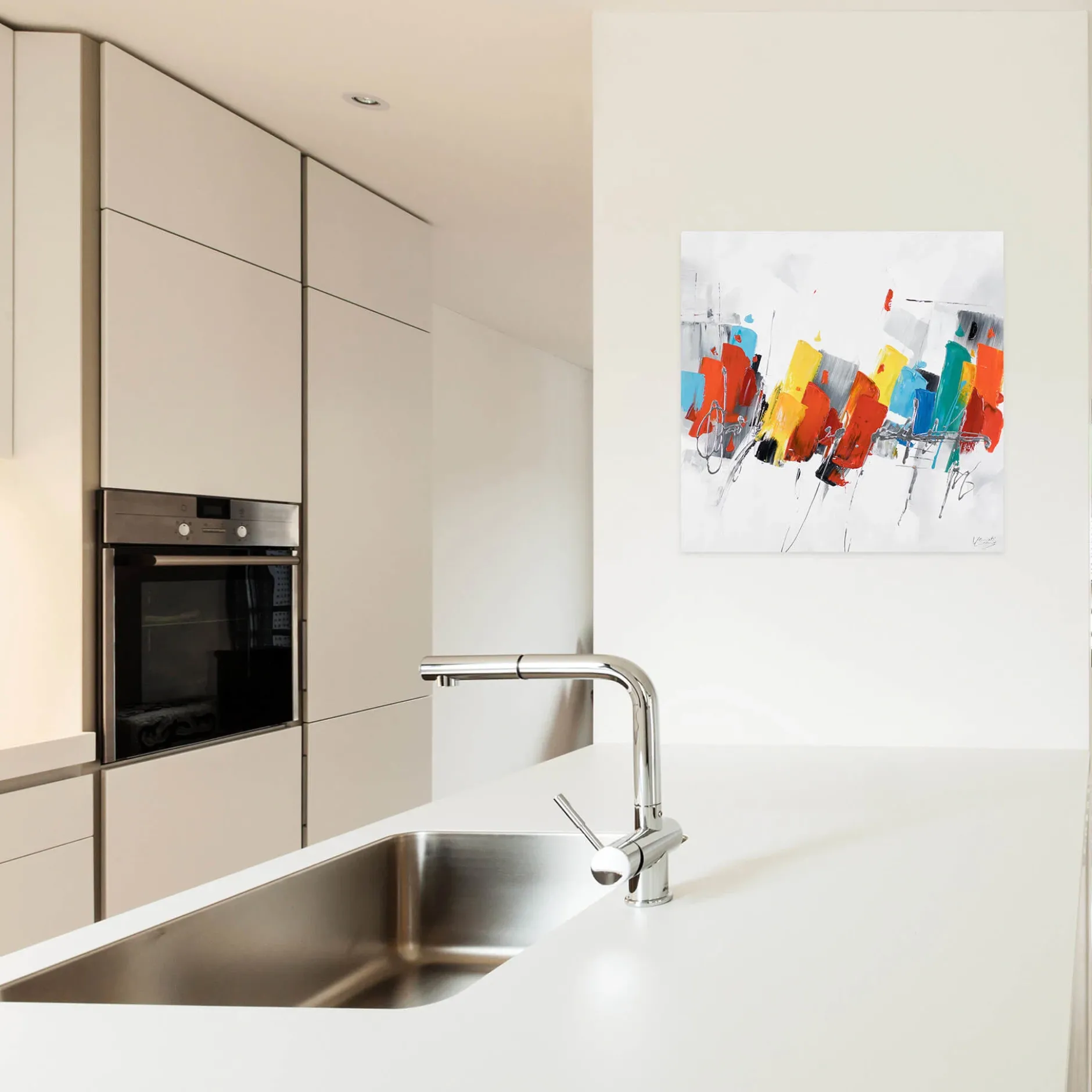 Handgemaltes Gemälde 'Fearless' 80x80cm | inkl. Echtheitszertifikat