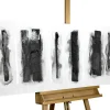 Handgemaltes Gemälde 'Fährten im Schnee' 150x50cm | inkl. Echtheitszertifikat