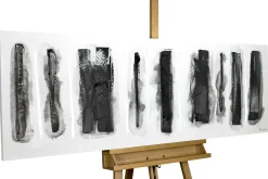 Handgemaltes Gemälde 'Fährten im Schnee' 150x50cm | inkl. Echtheitszertifikat