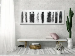 Handgemaltes Gemälde 'Fährten im Schnee' 150x50cm | inkl. Echtheitszertifikat