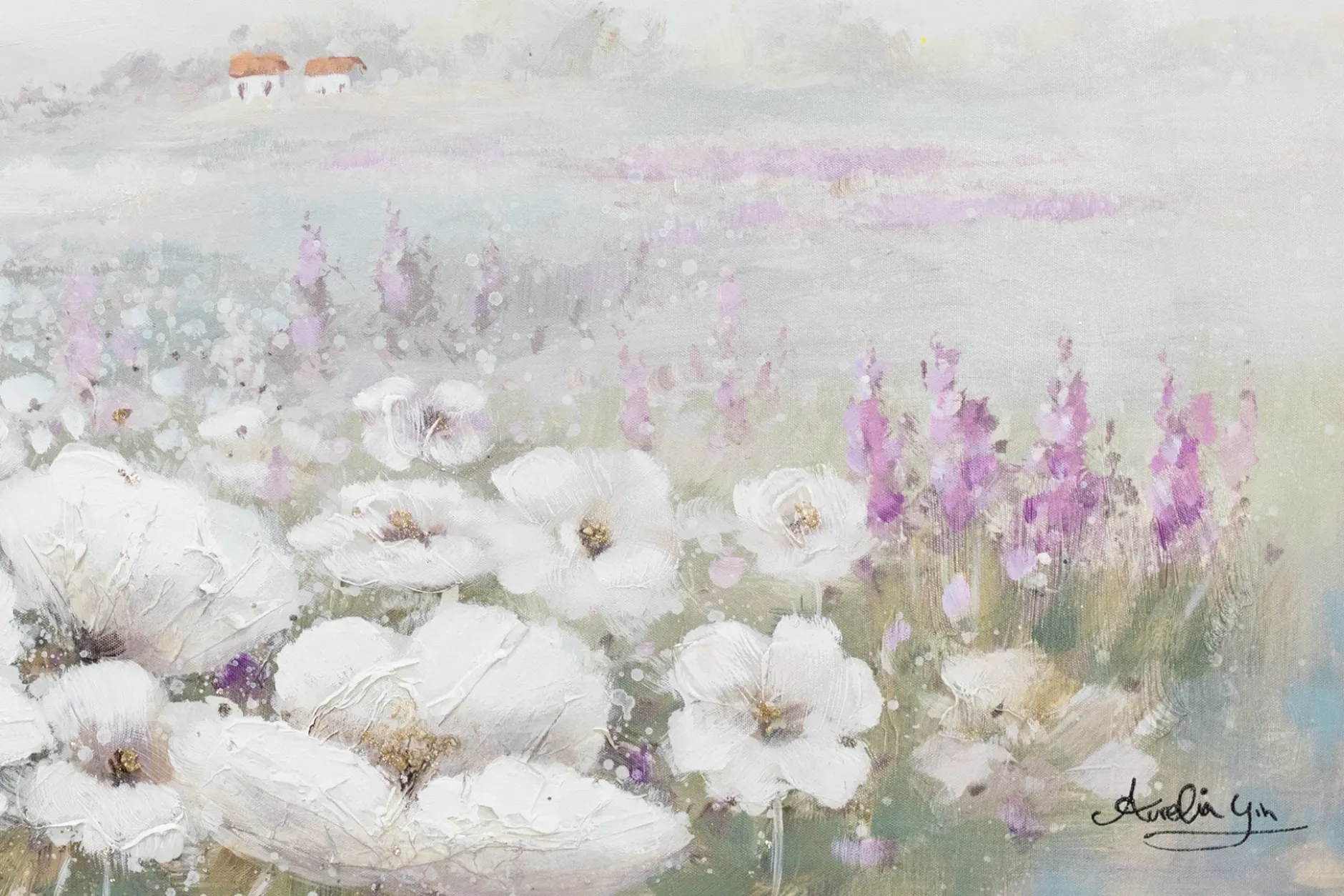 Handgemaltes Gemälde 'Field of Scent' 120x60cm | inkl. Echtheitszertifikat