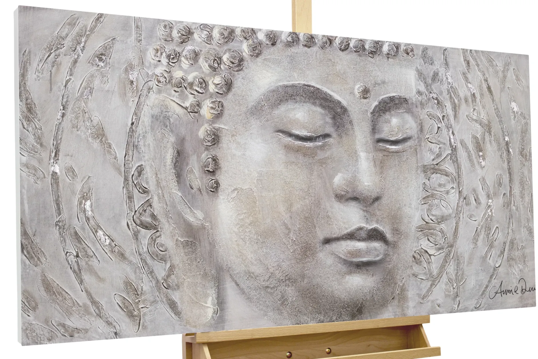 Handgemaltes Gemälde 'Find your Inner Peace' 120x60cm | inkl. Echtheitszertifikat