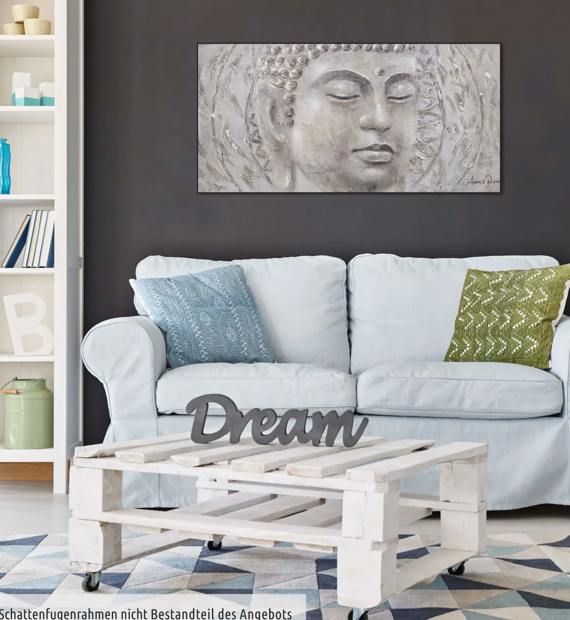 Handgemaltes Gemälde 'Find your Inner Peace' 120x60cm | inkl. Echtheitszertifikat
