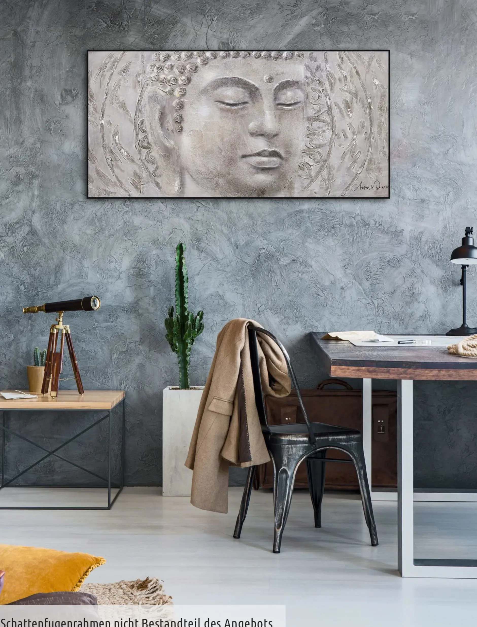 Handgemaltes Gemälde 'Find your Inner Peace' 120x60cm | inkl. Echtheitszertifikat