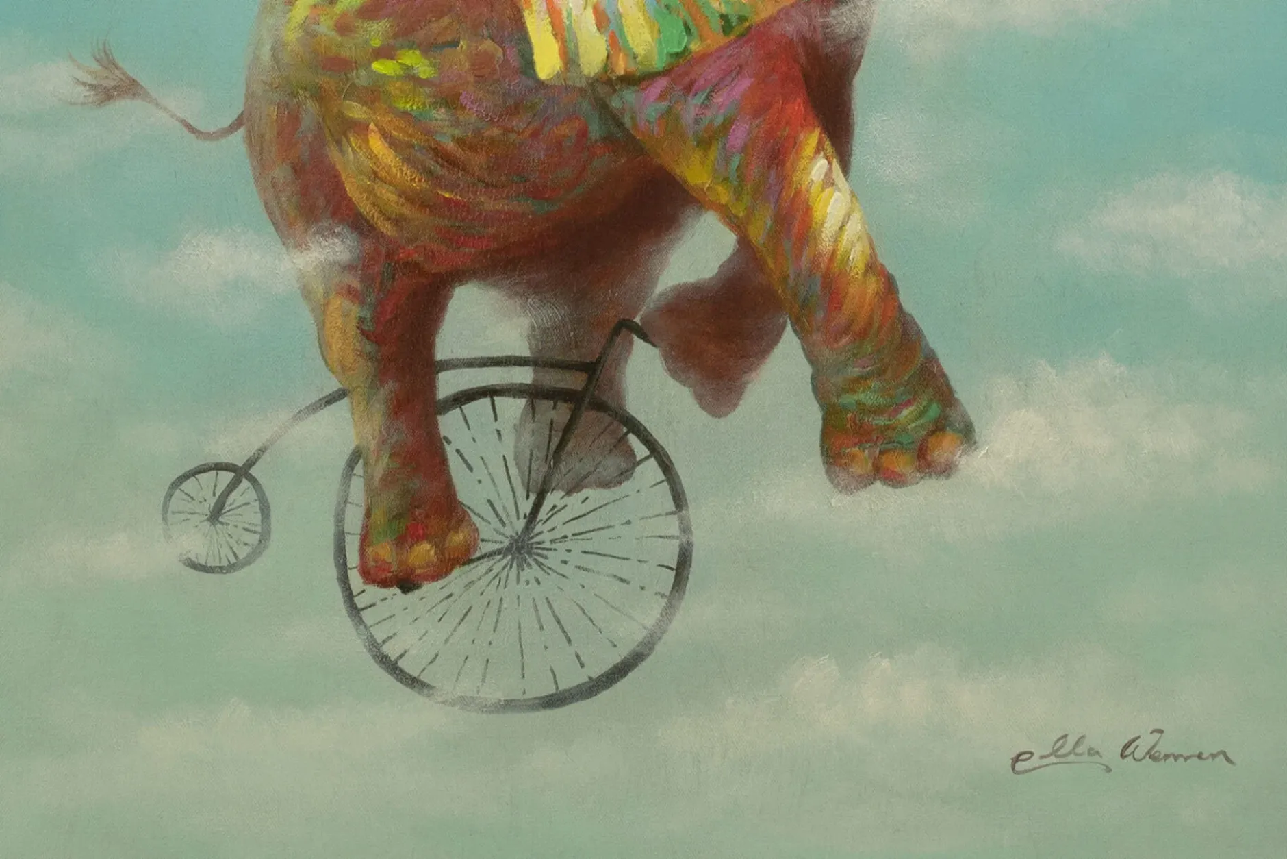 Handgemaltes Gemälde 'Fiodor Fröhlich' 70x100cm | inkl. Echtheitszertifikat