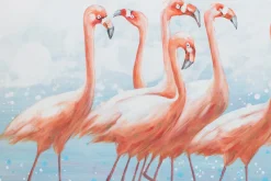 Handgemaltes Gemälde 'Flamingoclique' 120x60cm | inkl. Echtheitszertifikat