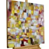 Handgemaltes Gemälde 'Flickenteppich in Pastell' 80x80cm | inkl. Echtheitszertifikat