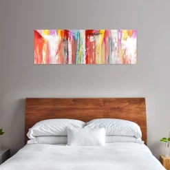 Handgemaltes Gemälde 'Fließende Geborgenheit' 150x50cm | inkl. Echtheitszertifikat