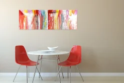 Handgemaltes Gemälde 'Fließende Geborgenheit' 150x50cm | inkl. Echtheitszertifikat