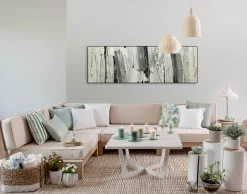 Handgemaltes Gemälde 'Fließende Asche' 150x50cm | inkl. Echtheitszertifikat