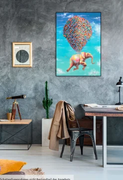 Handgemaltes Gemälde 'Fliegengewicht' 70x100cm | inkl. Echtheitszertifikat