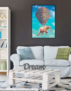 Handgemaltes Gemälde 'Fliegengewicht' 70x100cm | inkl. Echtheitszertifikat