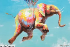 Handgemaltes Gemälde 'Fliegengewicht' 70x100cm | inkl. Echtheitszertifikat