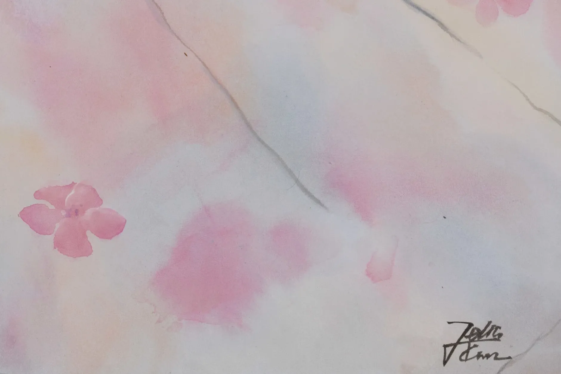 Handgemaltes Gemälde 'Floral Beauty' 60x90cm | inkl. Echtheitszertifikat