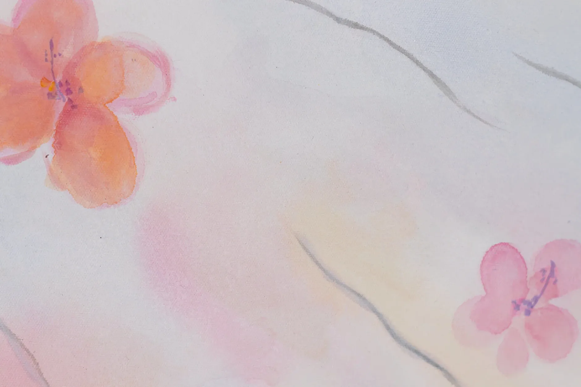 Handgemaltes Gemälde 'Floral Beauty' 60x90cm | inkl. Echtheitszertifikat