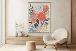 Handgemaltes Gemälde 'Floral Friendship' 60x80cm | inkl. Echtheitszertifikat