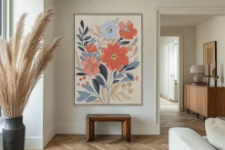 Handgemaltes Gemälde 'Floral Friendship' 60x80cm | inkl. Echtheitszertifikat