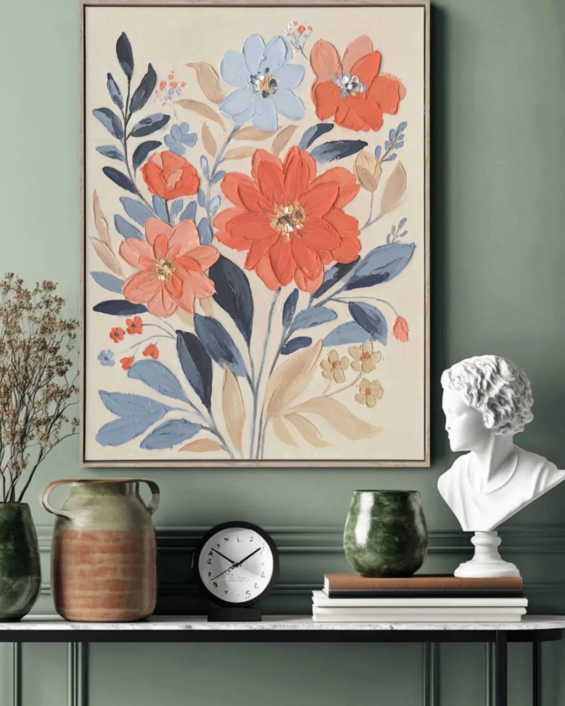 Handgemaltes Gemälde 'Floral Friendship' 60x80cm | inkl. Echtheitszertifikat
