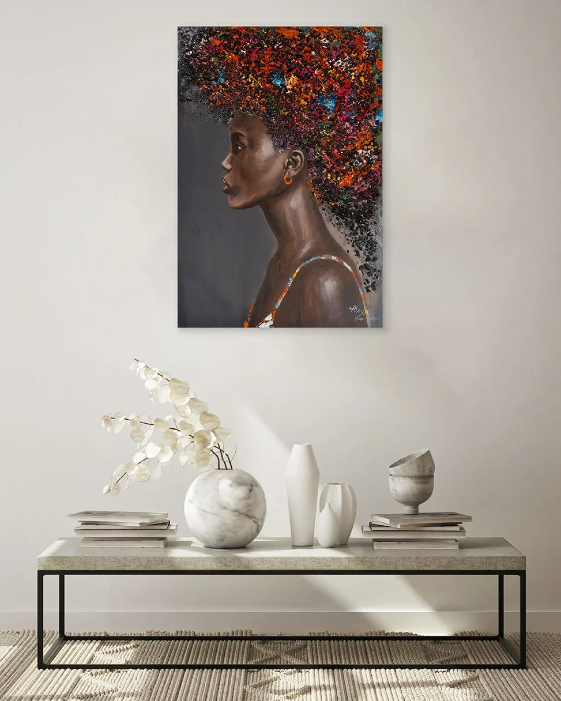 Handgemaltes Gemälde 'Floras Schönheit' 60x90cm | inkl. Echtheitszertifikat