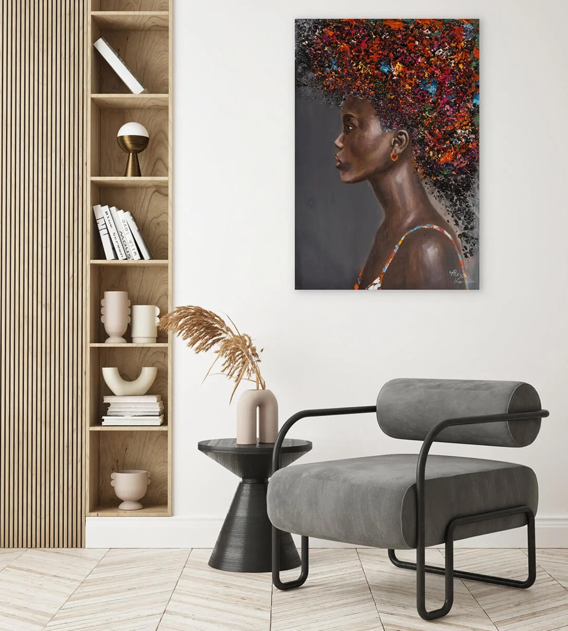 Handgemaltes Gemälde 'Floras Schönheit' 60x90cm | inkl. Echtheitszertifikat