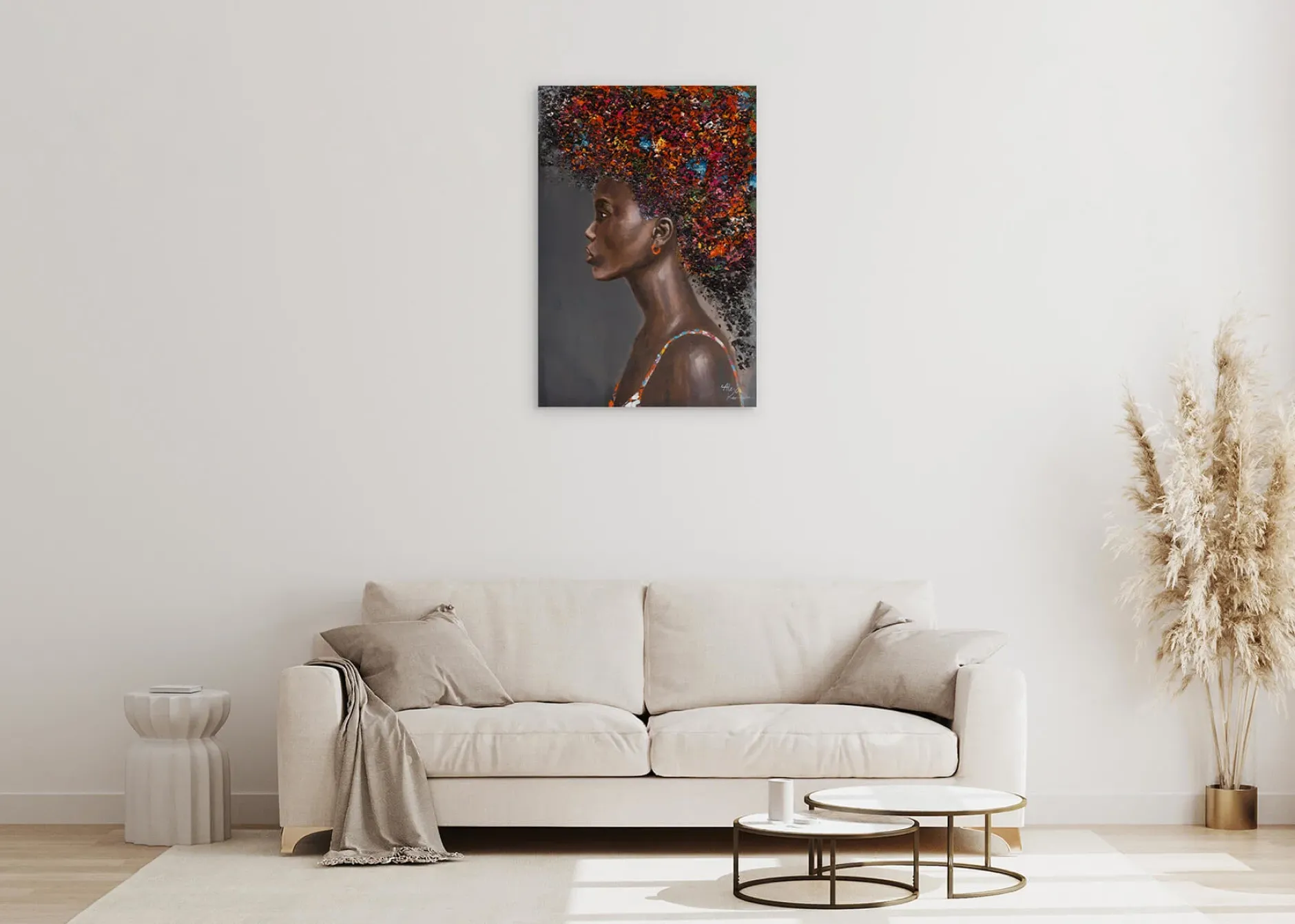 Handgemaltes Gemälde 'Floras Schönheit' 60x90cm | inkl. Echtheitszertifikat