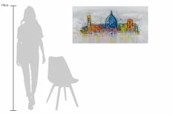 Handgemaltes Gemälde 'Florence Skyline Silhouette' 120x60cm | inkl. Echtheitszertifikat