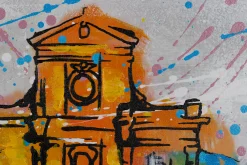 Handgemaltes Gemälde 'Florence Skyline Silhouette' 120x60cm | inkl. Echtheitszertifikat