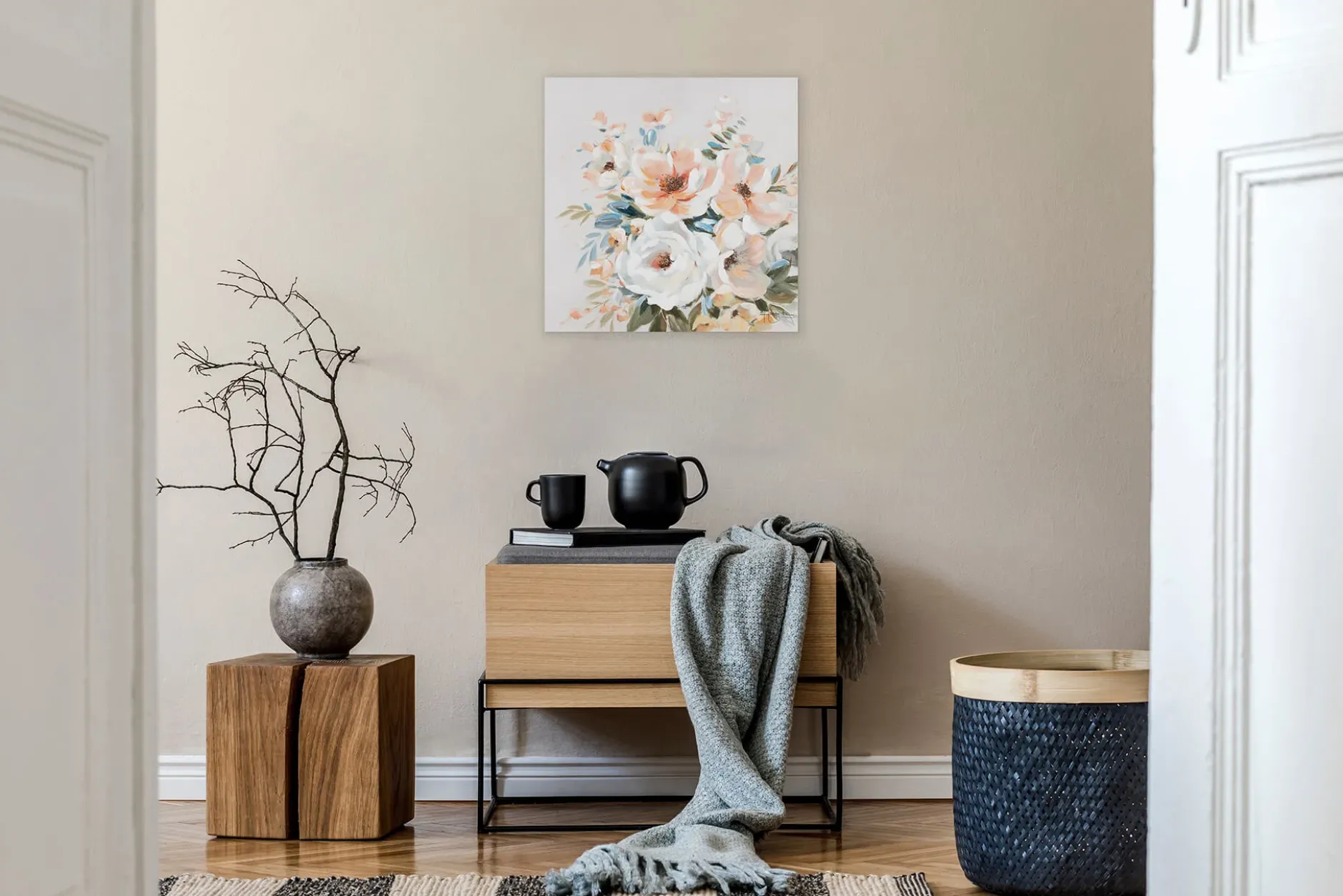 Handgemaltes Gemälde 'Flower Greetings' | inkl. Echtheitszertifikat