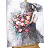 Handgemaltes Gemälde 'Flower Girl' 80x80cm | inkl. Echtheitszertifikat