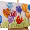 Handgemaltes Gemälde 'Flowers of Joy' 120x60cm | inkl. Echtheitszertifikat