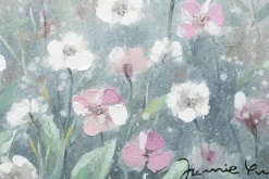 Handgemaltes Gemälde 'Flowery Meadow' 60x60cm | inkl. Echtheitszertifikat