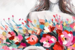 Handgemaltes Gemälde 'Flowery Temptation' 80x80cm | inkl. Echtheitszertifikat