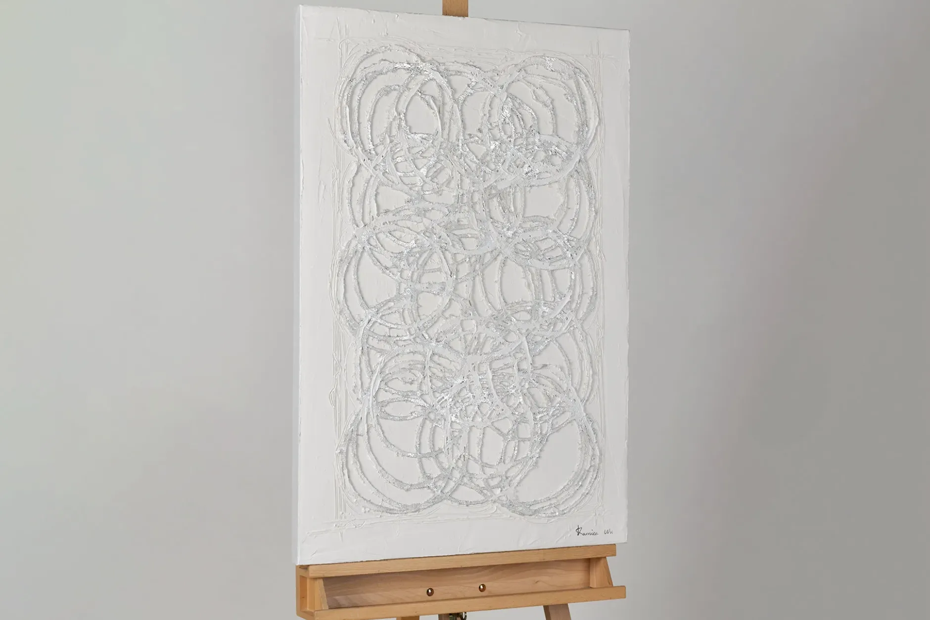 Handgemaltes Gemälde 'Forever joined Circles' 60x90cm | inkl. Echtheitszertifikat