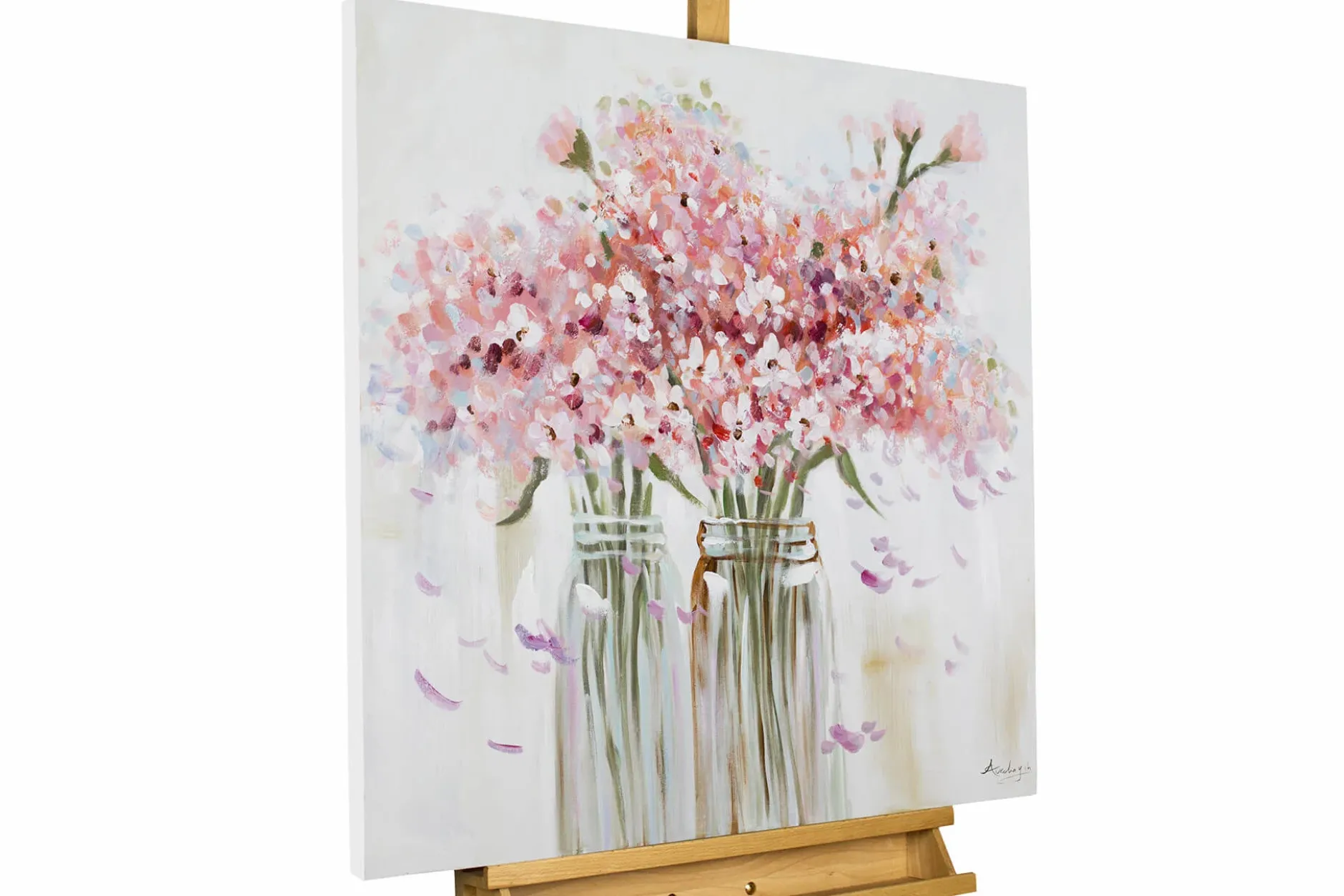 Handgemaltes Gemälde 'For my beloved wife' 80x80cm | inkl. Echtheitszertifikat