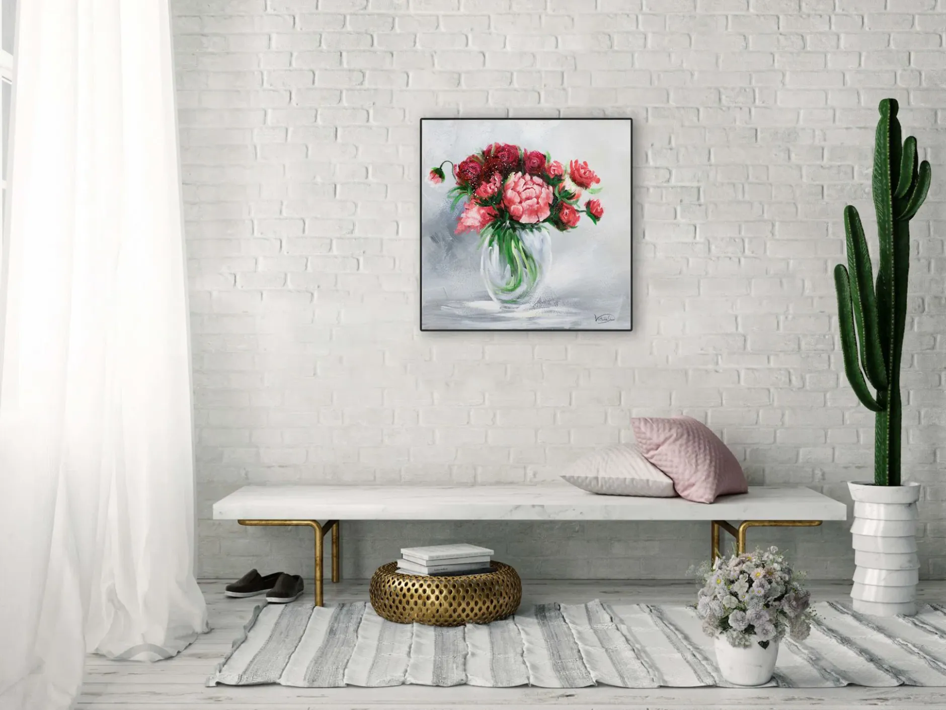 Handgemaltes Gemälde 'For You' 60x60cm | inkl. Echtheitszertifikat