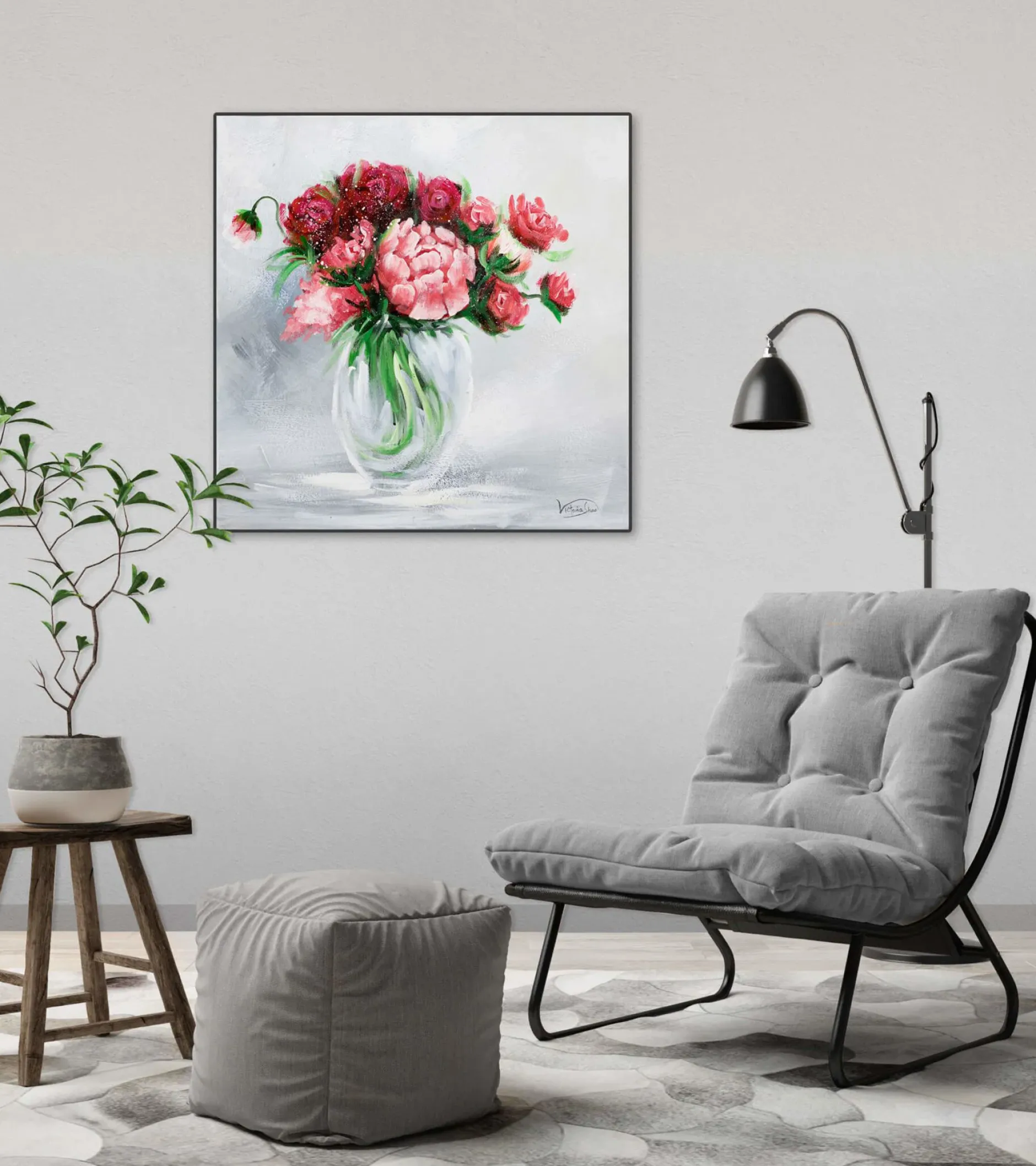 Handgemaltes Gemälde 'For You' 60x60cm | inkl. Echtheitszertifikat