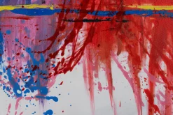 Handgemaltes Gemälde 'Frankfurt im Flug' 120x60cm | inkl. Echtheitszertifikat