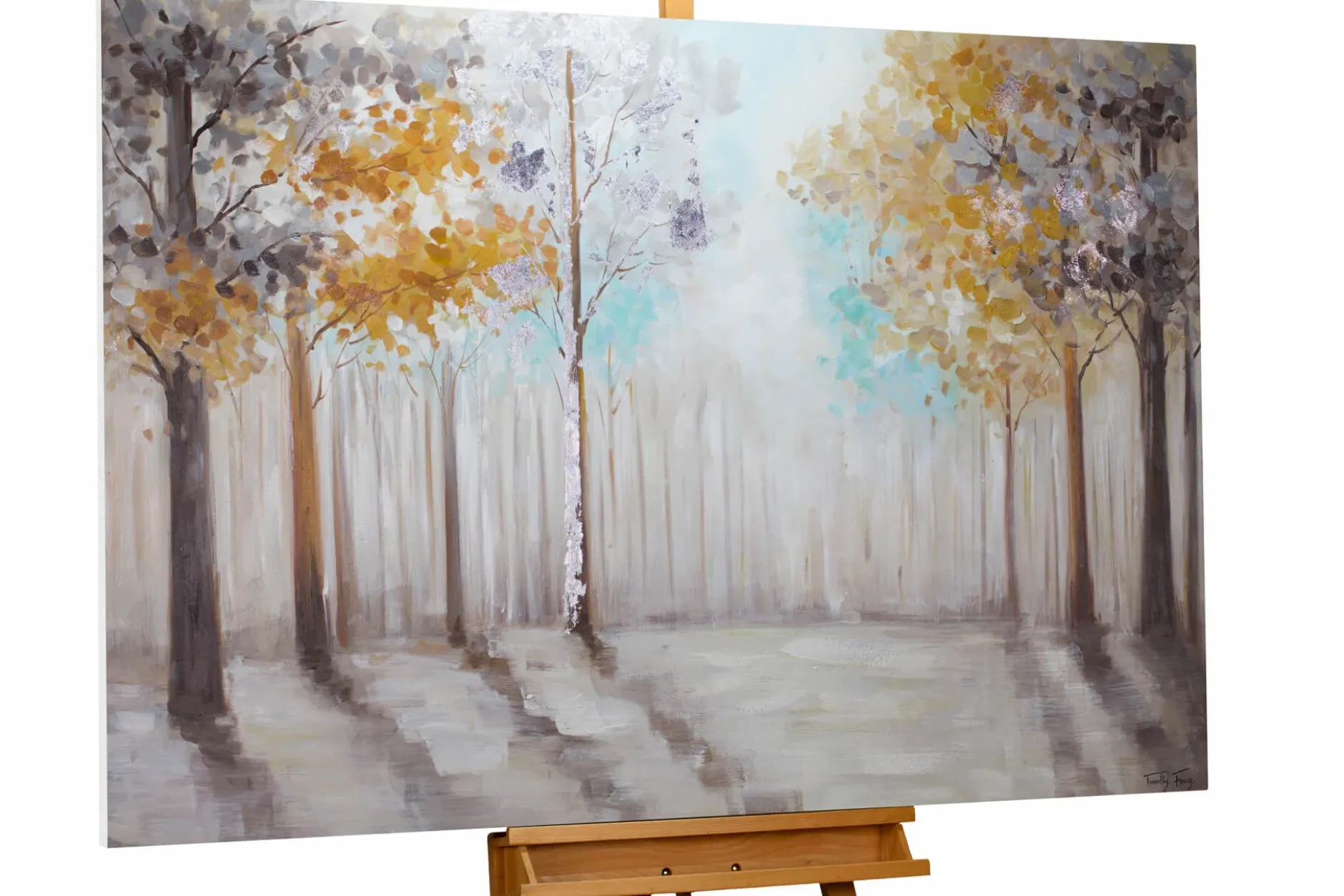 Handgemaltes Gemälde 'Frühes Erwachen' 120x80cm | inkl. Echtheitszertifikat