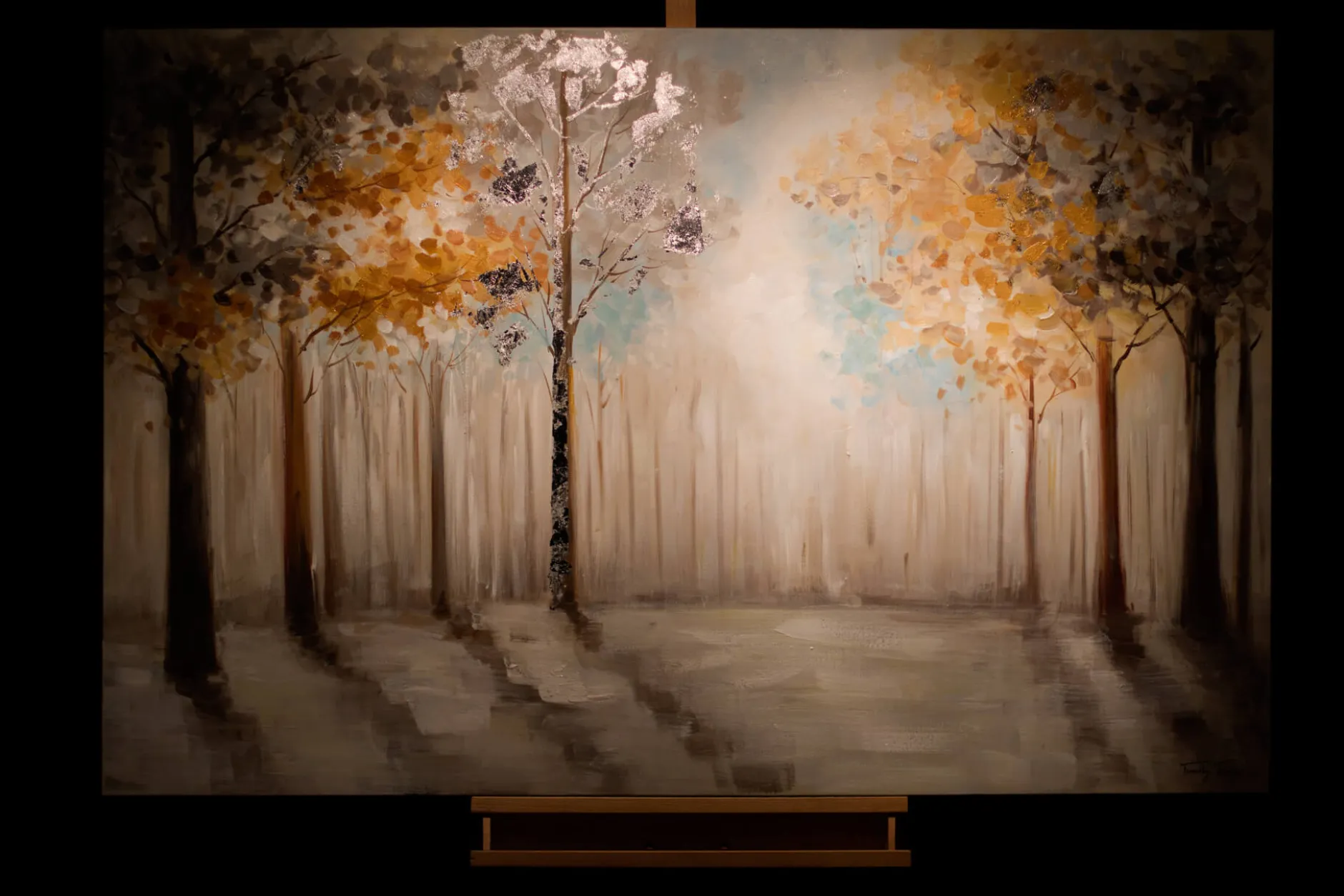 Handgemaltes Gemälde 'Frühes Erwachen' 120x80cm | inkl. Echtheitszertifikat