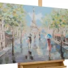 Handgemaltes Gemälde 'Frühling in Paris' 120x60cm | inkl. Echtheitszertifikat