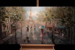 Handgemaltes Gemälde 'Frühling in Paris' 120x60cm | inkl. Echtheitszertifikat