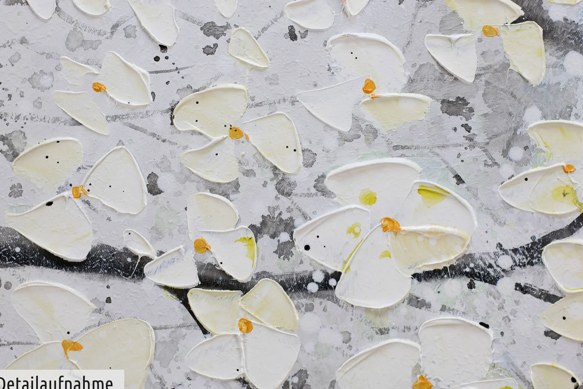 Handgemaltes Gemälde 'Frühlingsbeginn' 150x50cm | inkl. Echtheitszertifikat