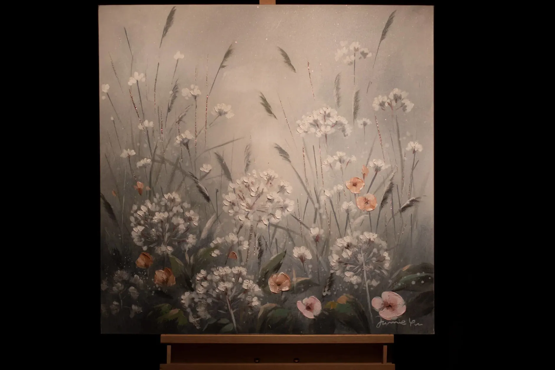 Handgemaltes Gemälde 'Frühlingszauber' 80x80cm | inkl. Echtheitszertifikat