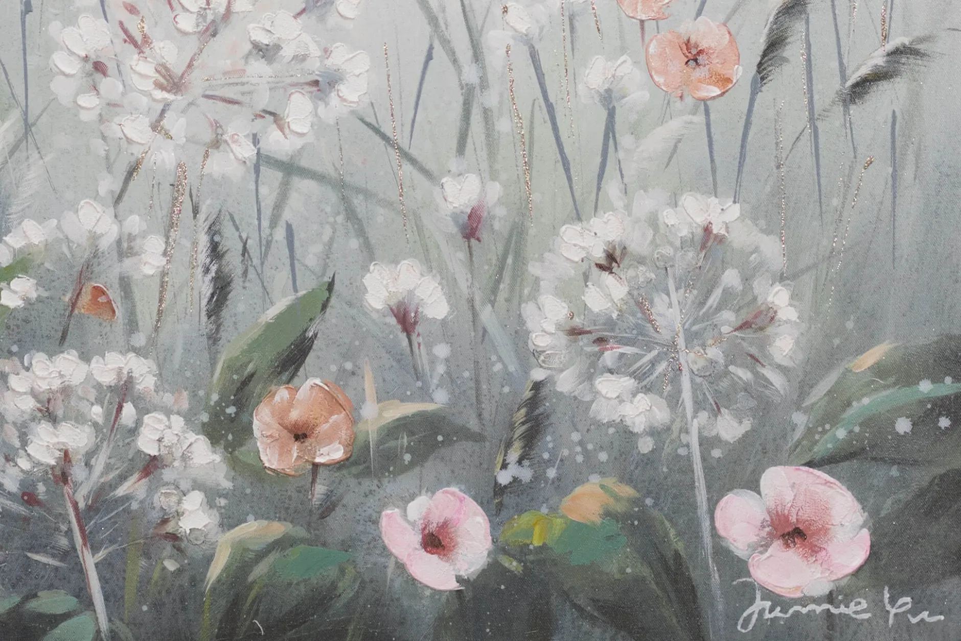 Handgemaltes Gemälde 'Frühlingszauber' 80x80cm | inkl. Echtheitszertifikat