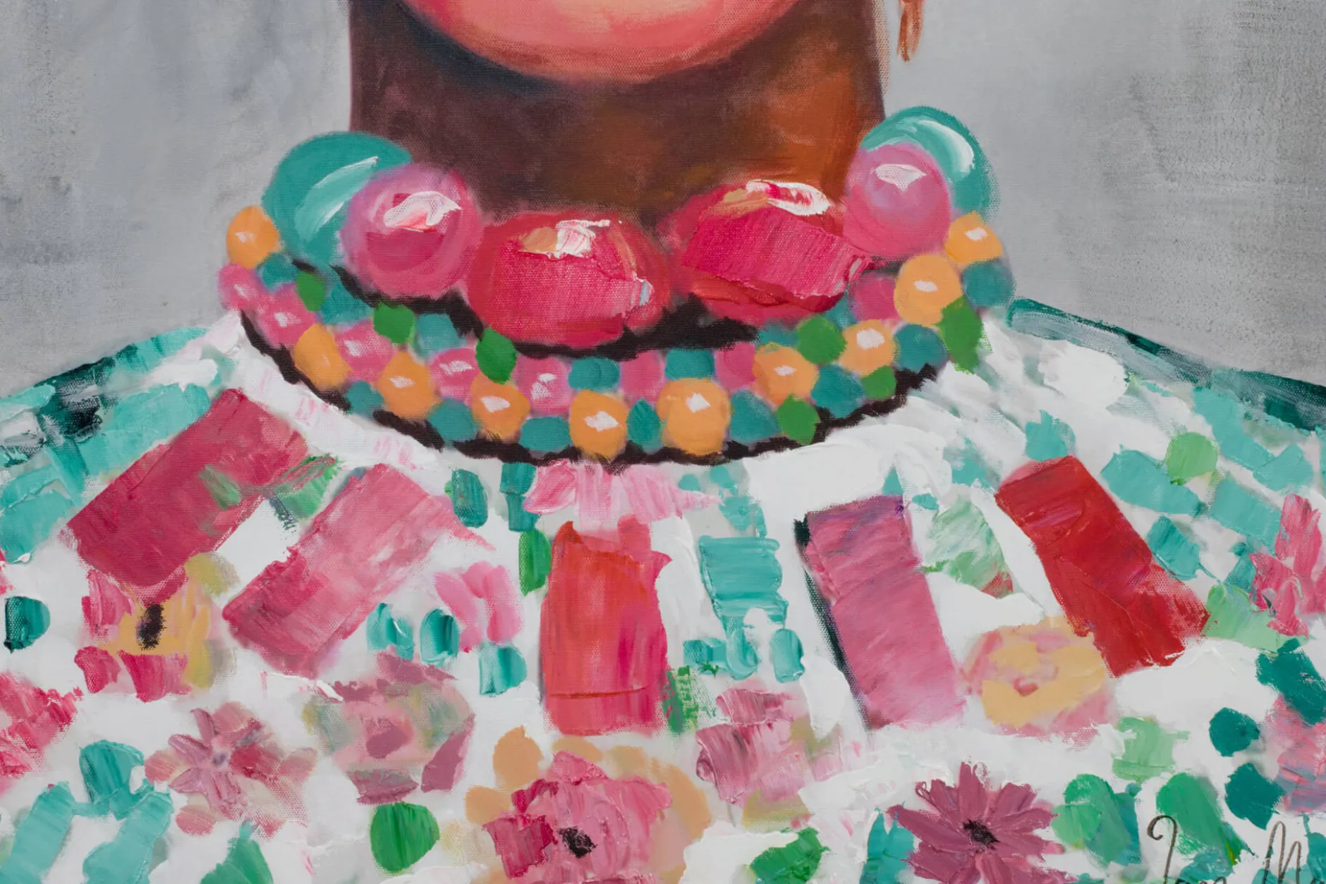Handgemaltes Gemälde 'Frida' 60x90cm | inkl. Echtheitszertifikat